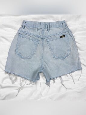 Vintage 80’s Bonjour High Rise Denim Cut Off Shorts